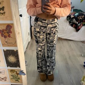 Urban Outfitters Newspaper Flare Pants